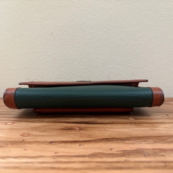 Dooney & Bourke Wallet Organizer Checkbook Holder Trifold Green AWL Vintage Y2K - Picture 6 of 16